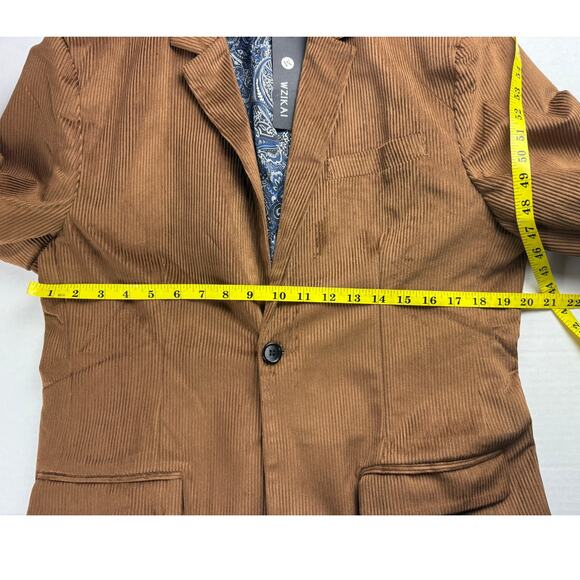 WZIKAI Men's Corduroy Blazer - Slim Fit, Size M, NWT - Picture 4 of 8